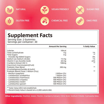 Vivanu Women's Probiotic Gummies